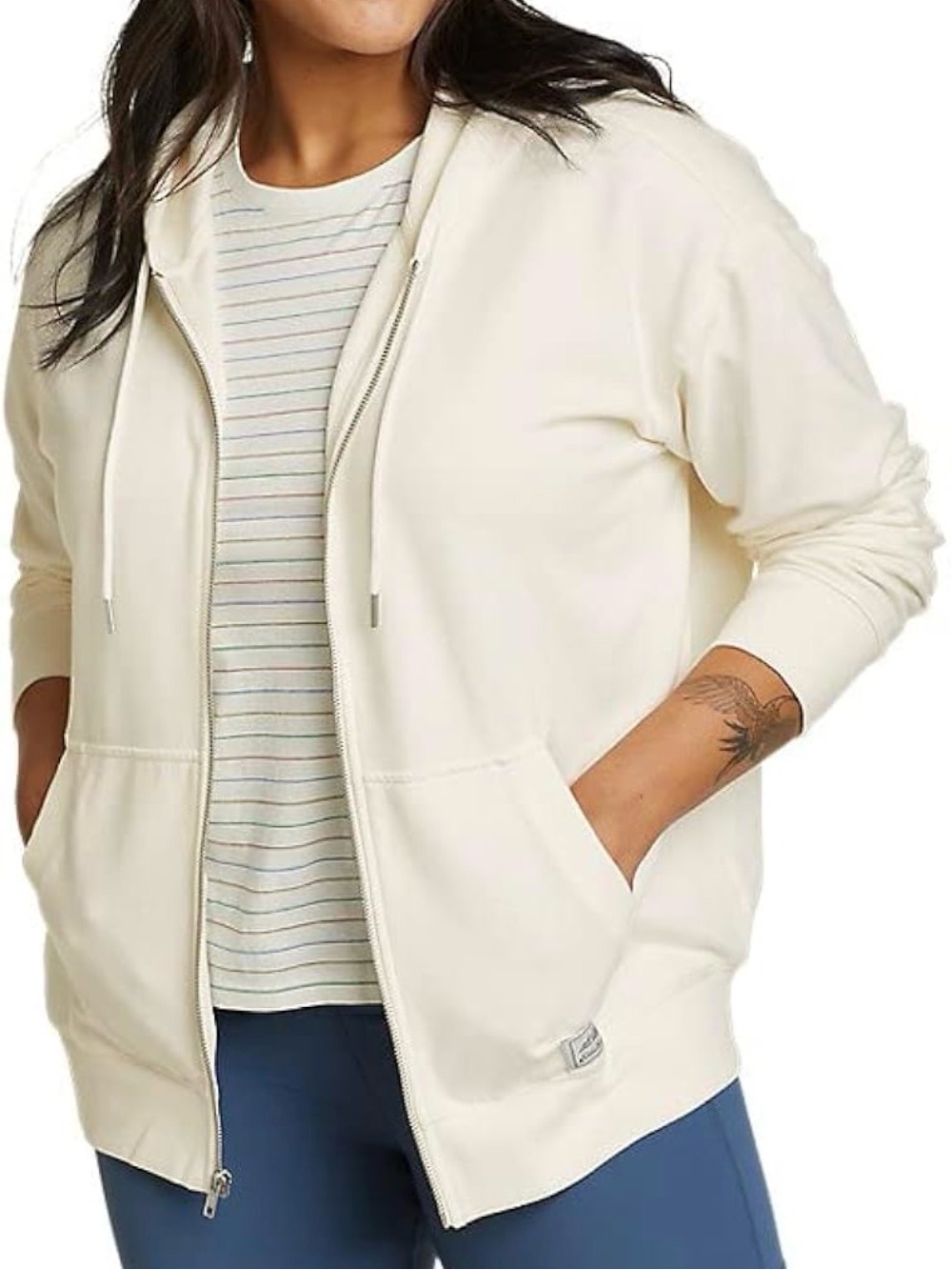 Eddie Bauer cozy Cabin Tall M Full-Zip Hooded Sweatshirt